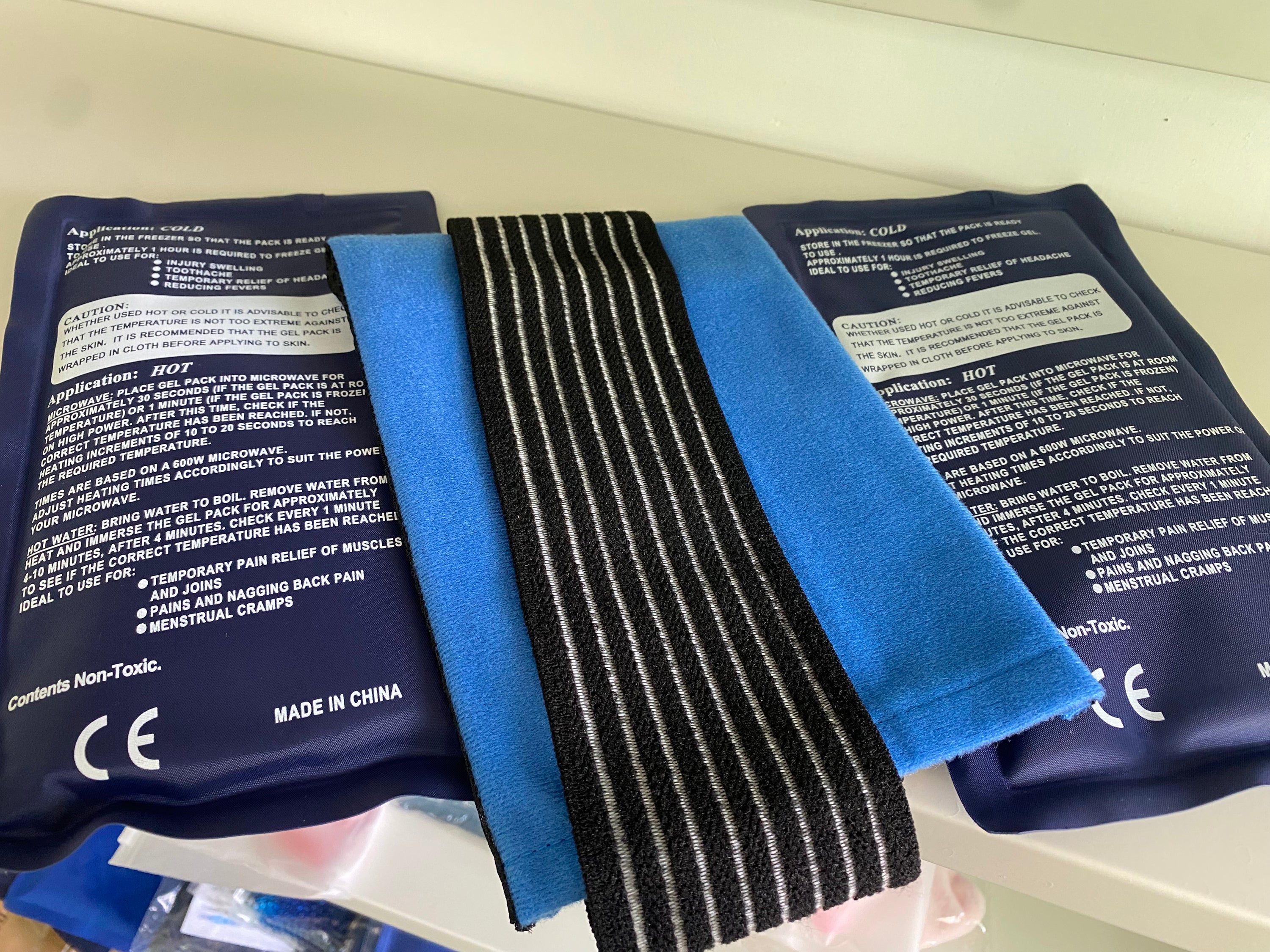 2-Pack Reusable Gel Ice Packs with Soft Cover – Hot & Cold Therapy