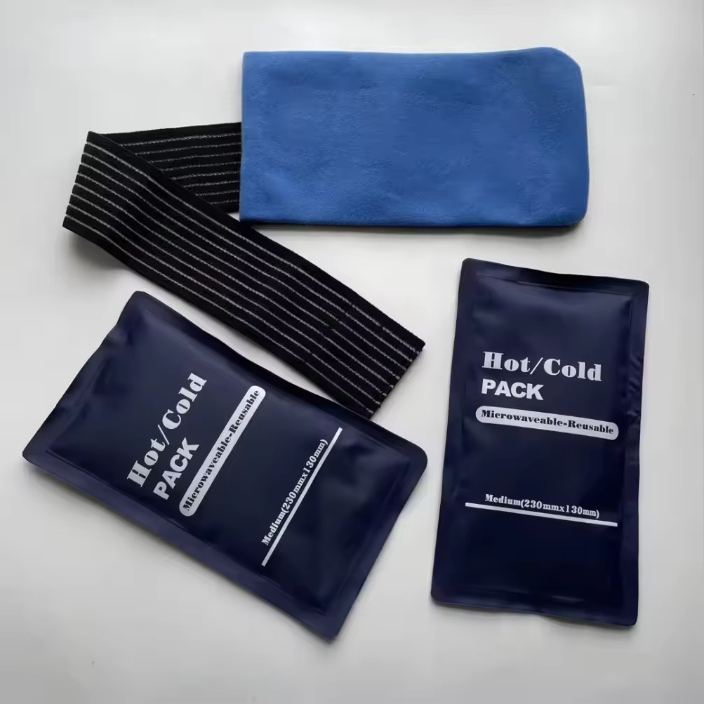 2-Pack Reusable Gel Ice Packs with Soft Cover – Hot & Cold Therapy