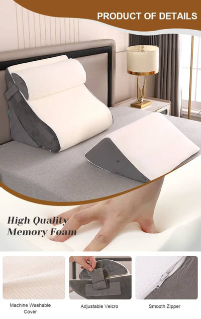 4-Piece Adjustable Wedge Pillow System